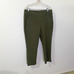 Renuar  Olive Green Pull on Pant